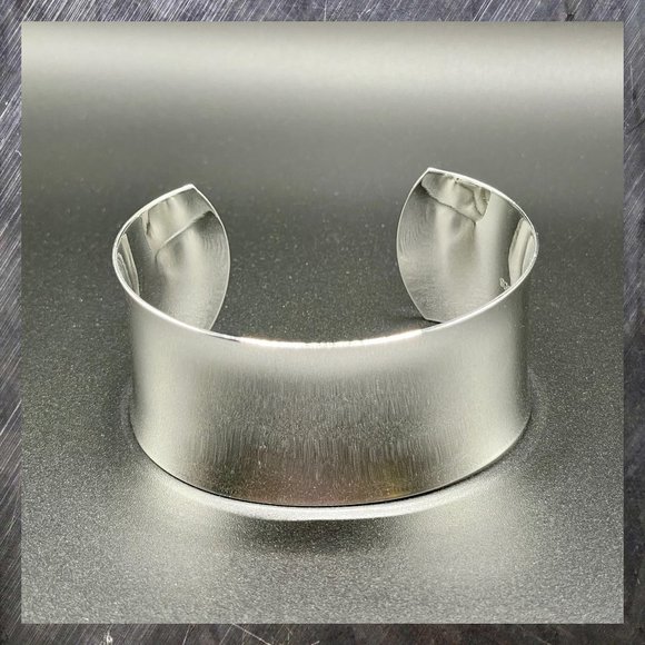 Jewelry - Sterling Silver 925 Wide Cuff Bracelet #1165